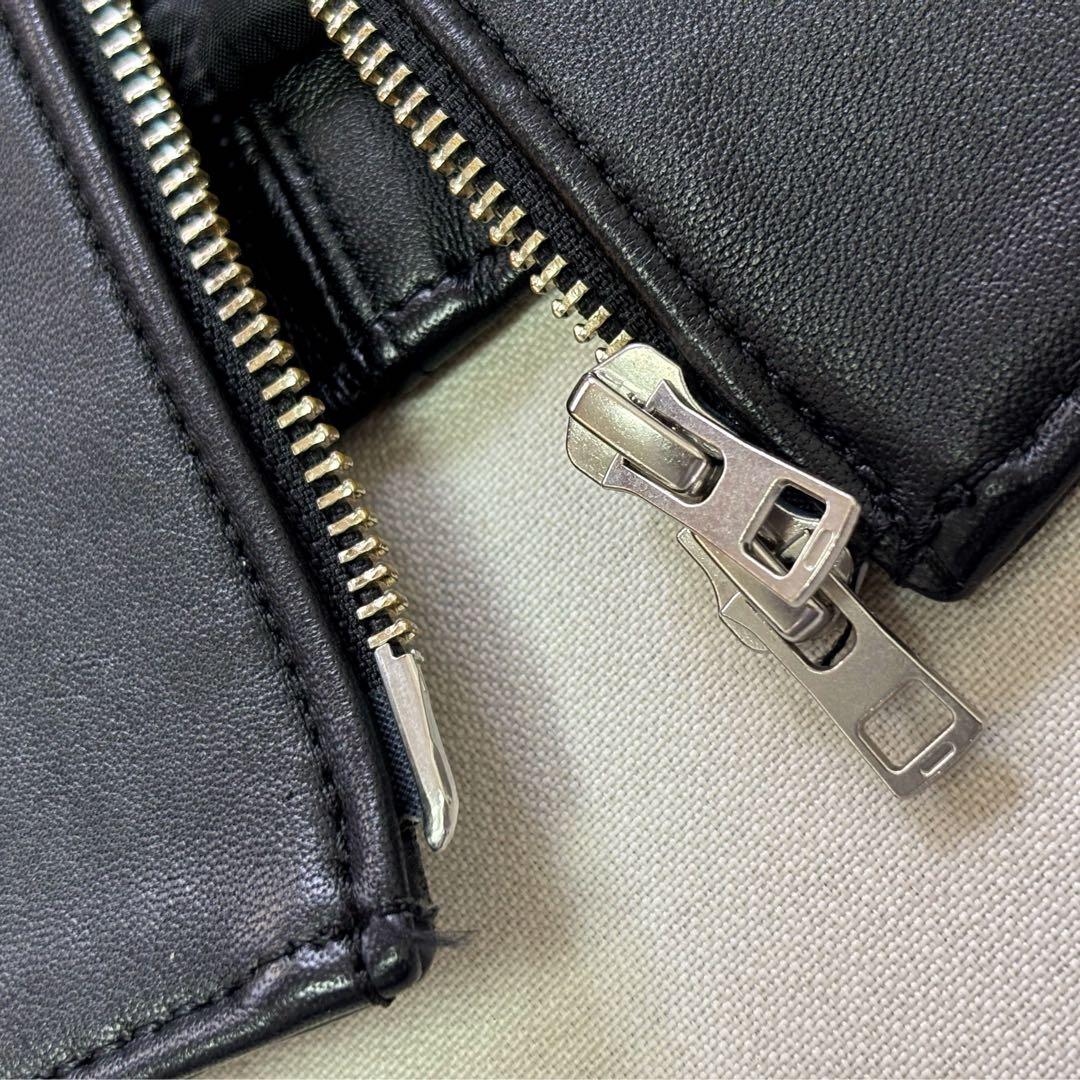 LIDNM リドム 羊革 ラムレザージャケット スタンドカラー L メンズ