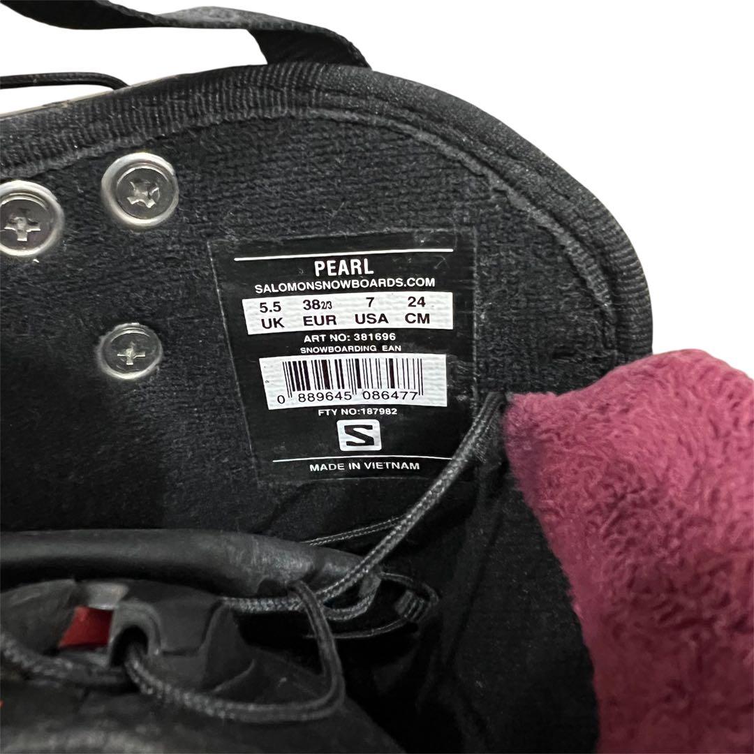 SALOMON（サロモン）スノーボードブーツ 24cm ブラック スノボー