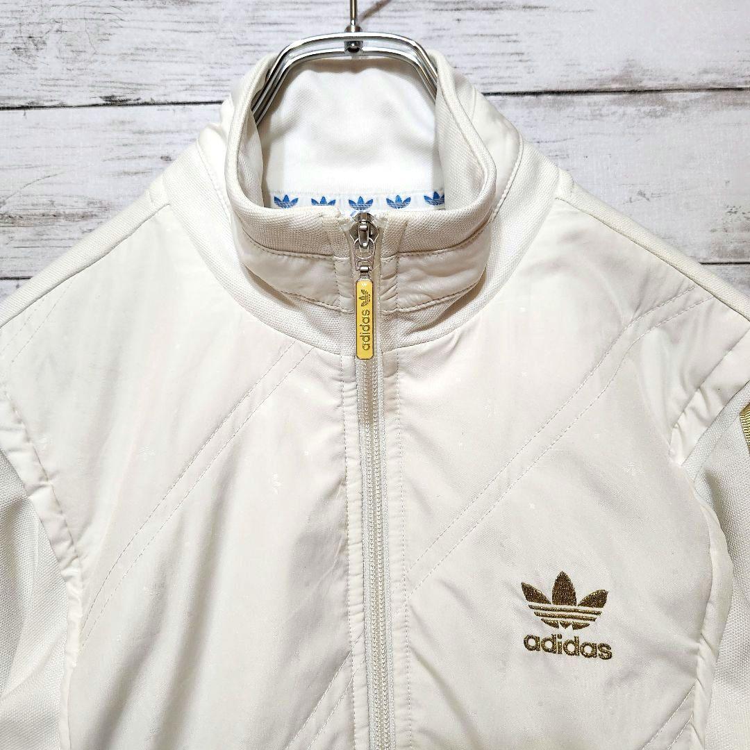 adidas アディダス トラックジャケット トレフォイル メンズS 韓国 白