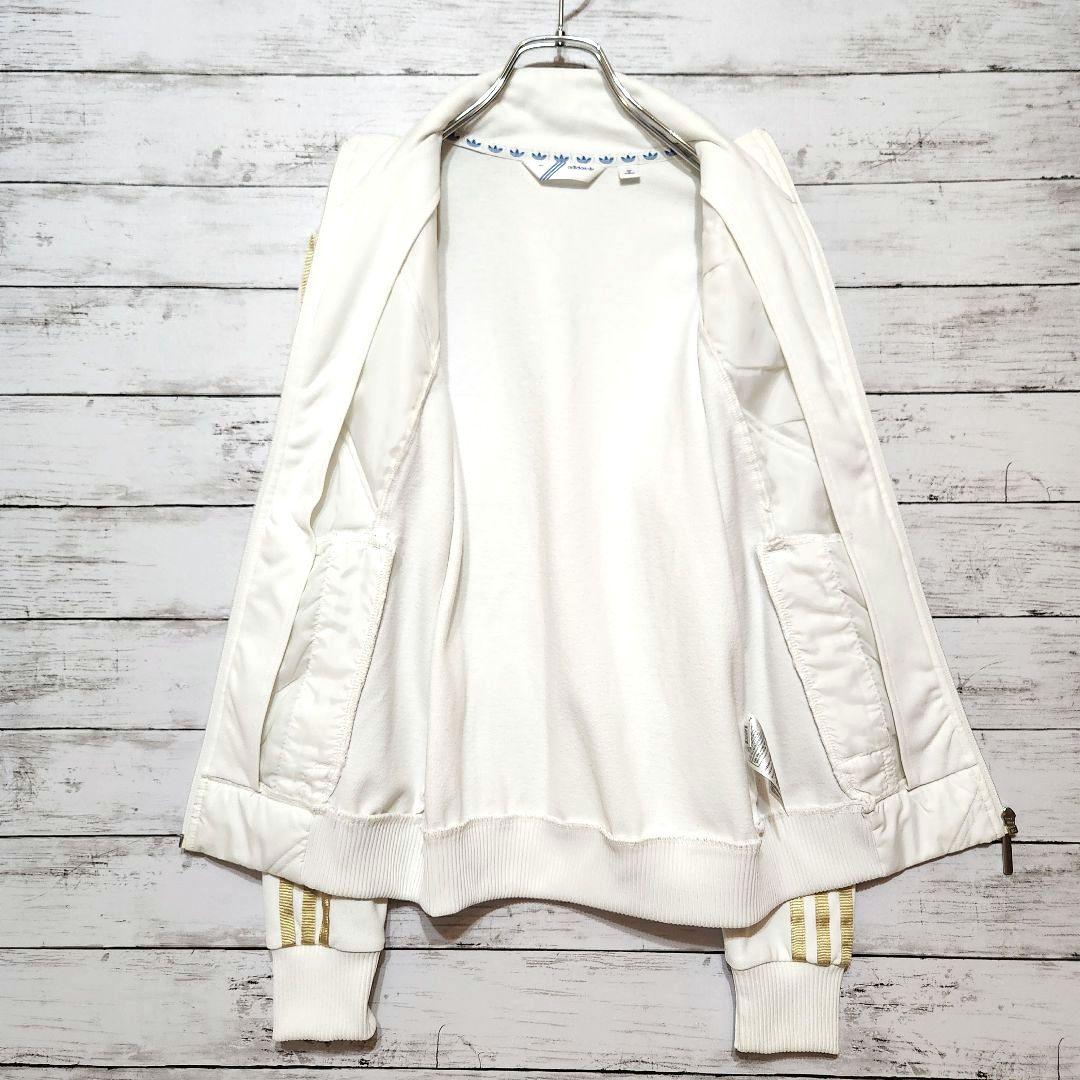 adidas アディダス トラックジャケット トレフォイル メンズS 韓国 白