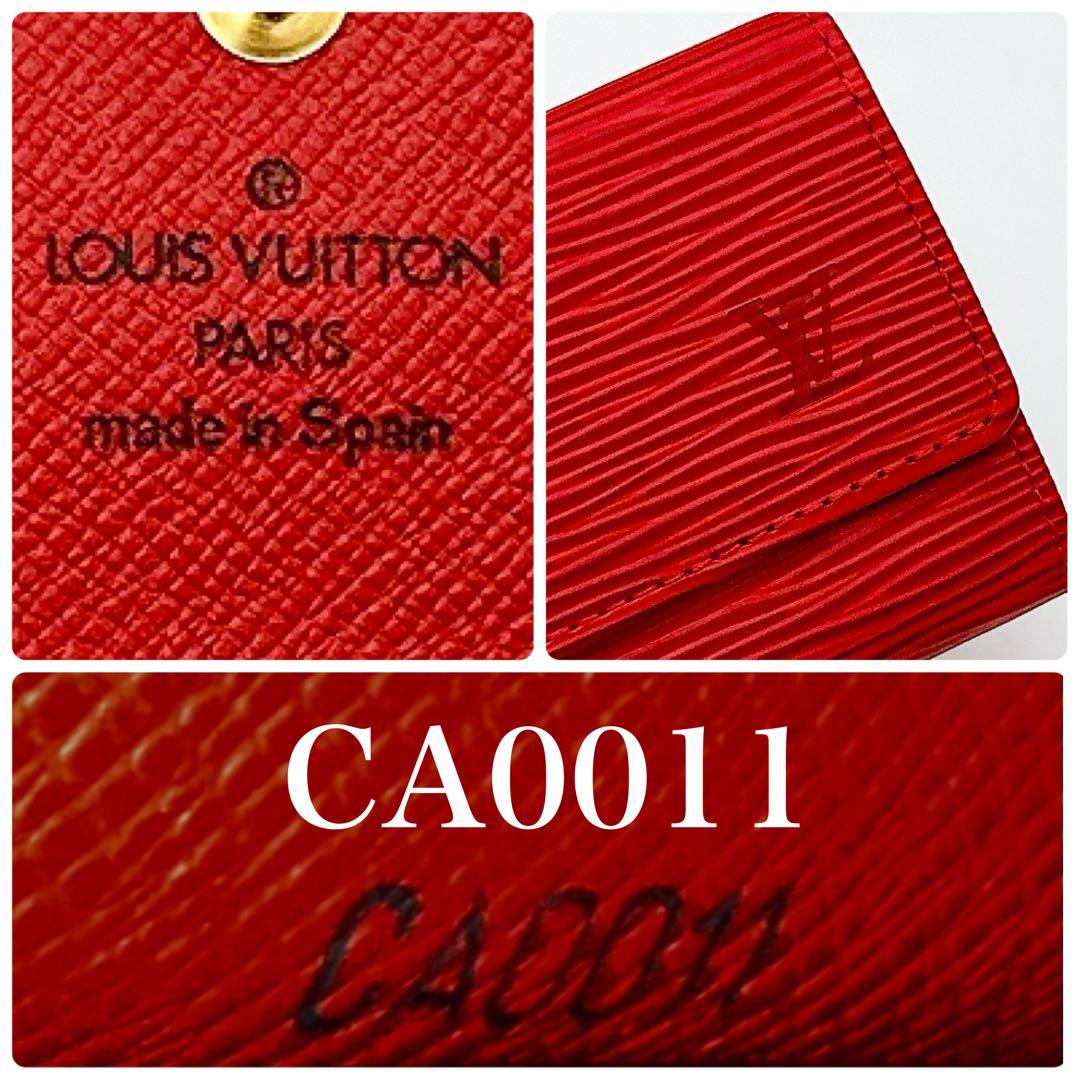 ルイヴィトン　エピ　キーケース　6連　ミュルティクレ　レッド　赤