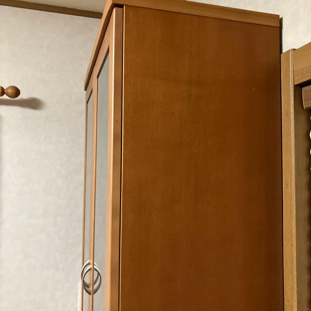 天然木使用　国産　食器棚