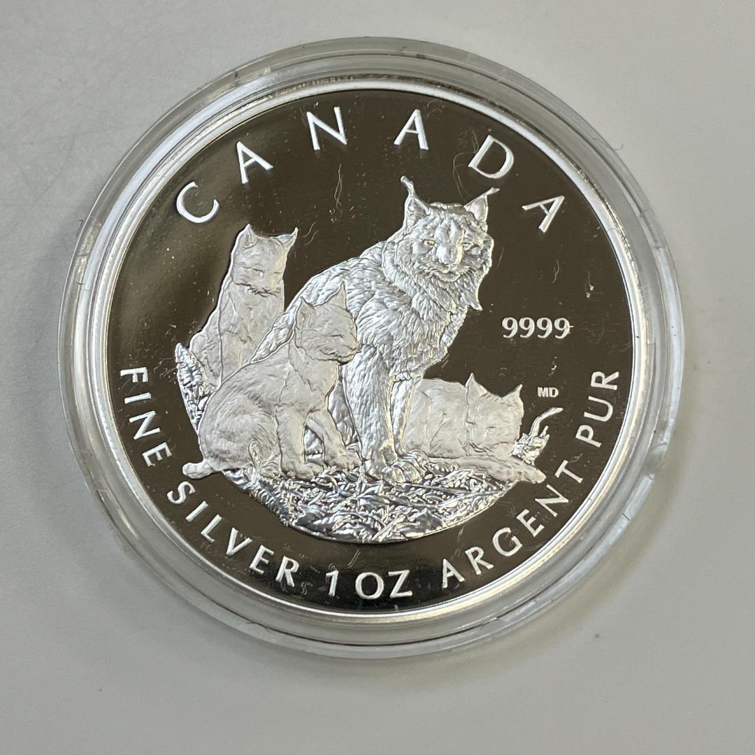 カナダ王立造幣局発行 Lynx ファインシルバー4枚セット 2005年