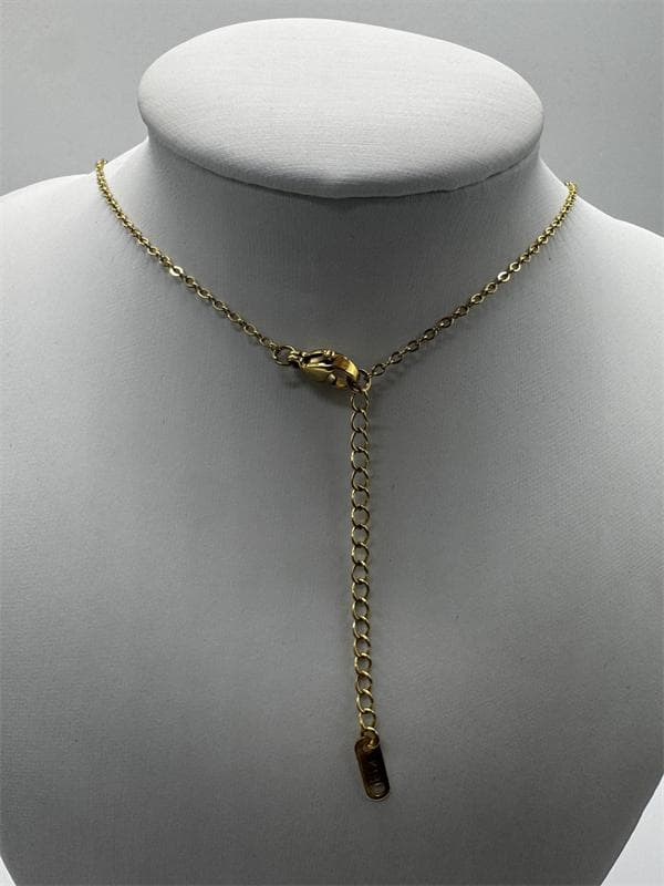 STAR JEWELRY K18アズキチェーンネックレス1.68gホ一ルマ一ク刻