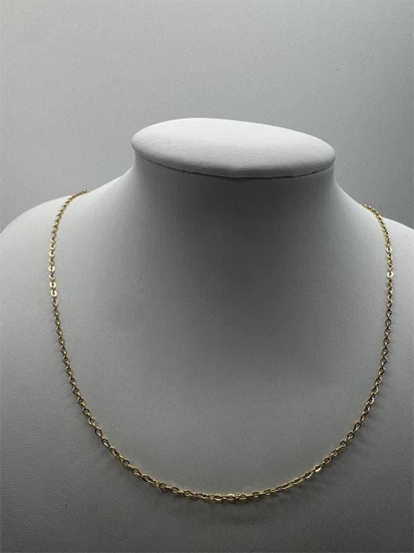 STAR JEWELRY K18アズキチェーンネックレス1.68gホ一ルマ一ク刻