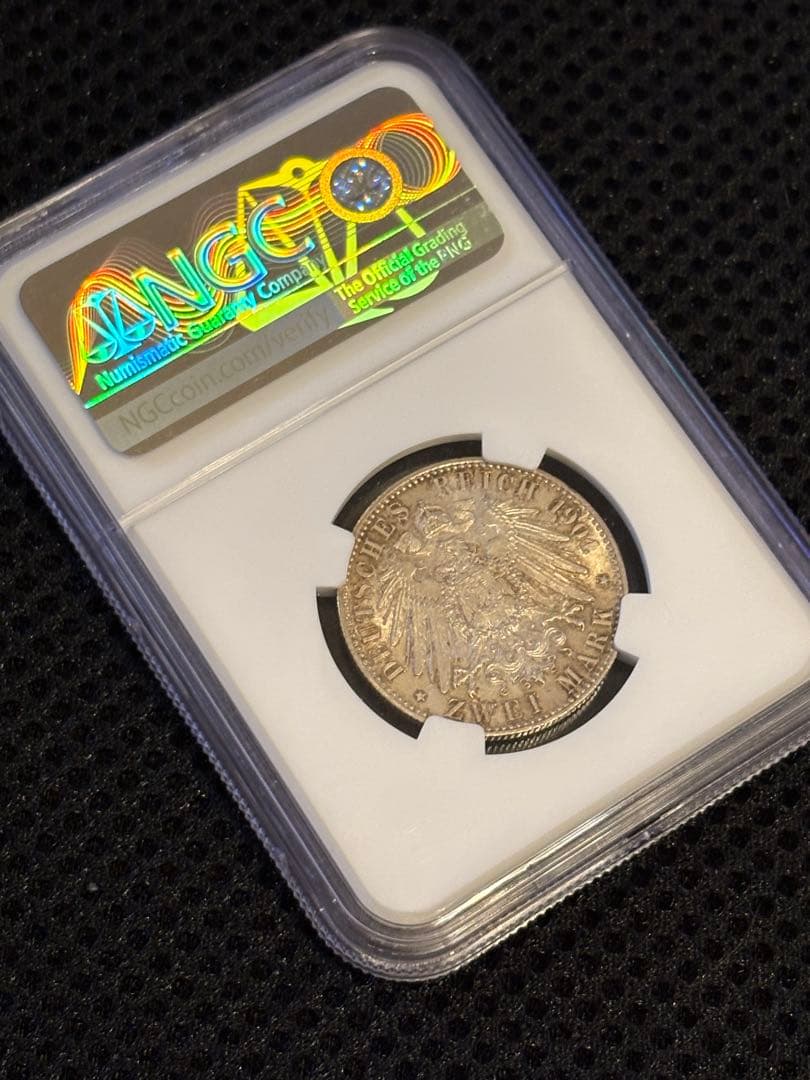 ⭐︎HIRO⭐︎NGC MS64 1901A ドイツ プロイセン 2マルク銀貨