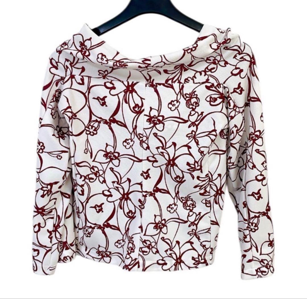 COMME des GARCONS 花柄トリコット長袖シャツ