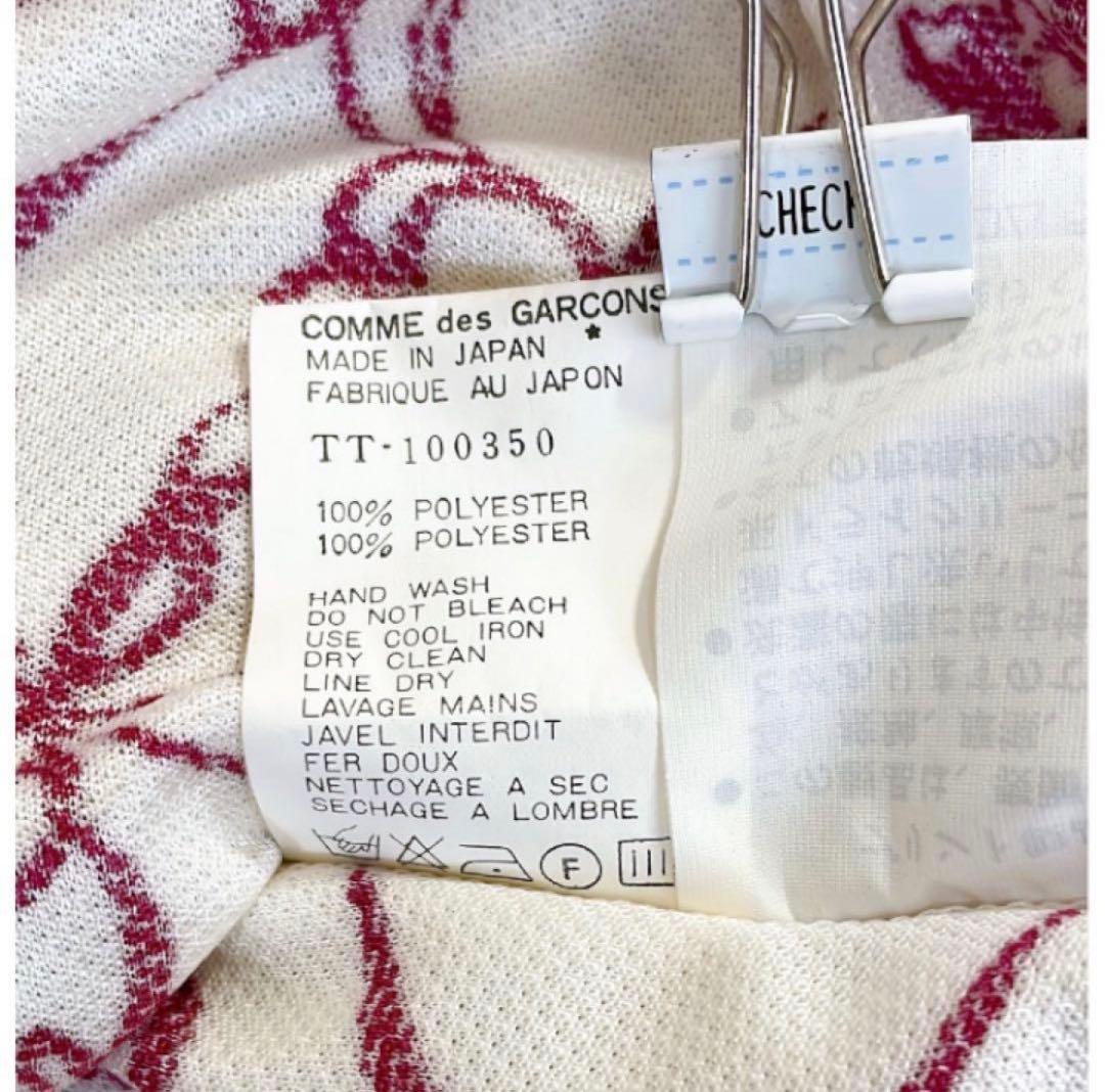 COMME des GARCONS 花柄トリコット長袖シャツ