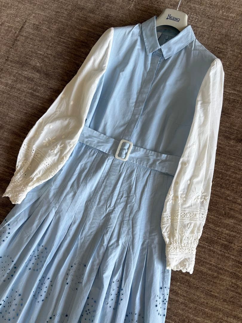 アクリス　AKRIS punto 刺繍ワンピース