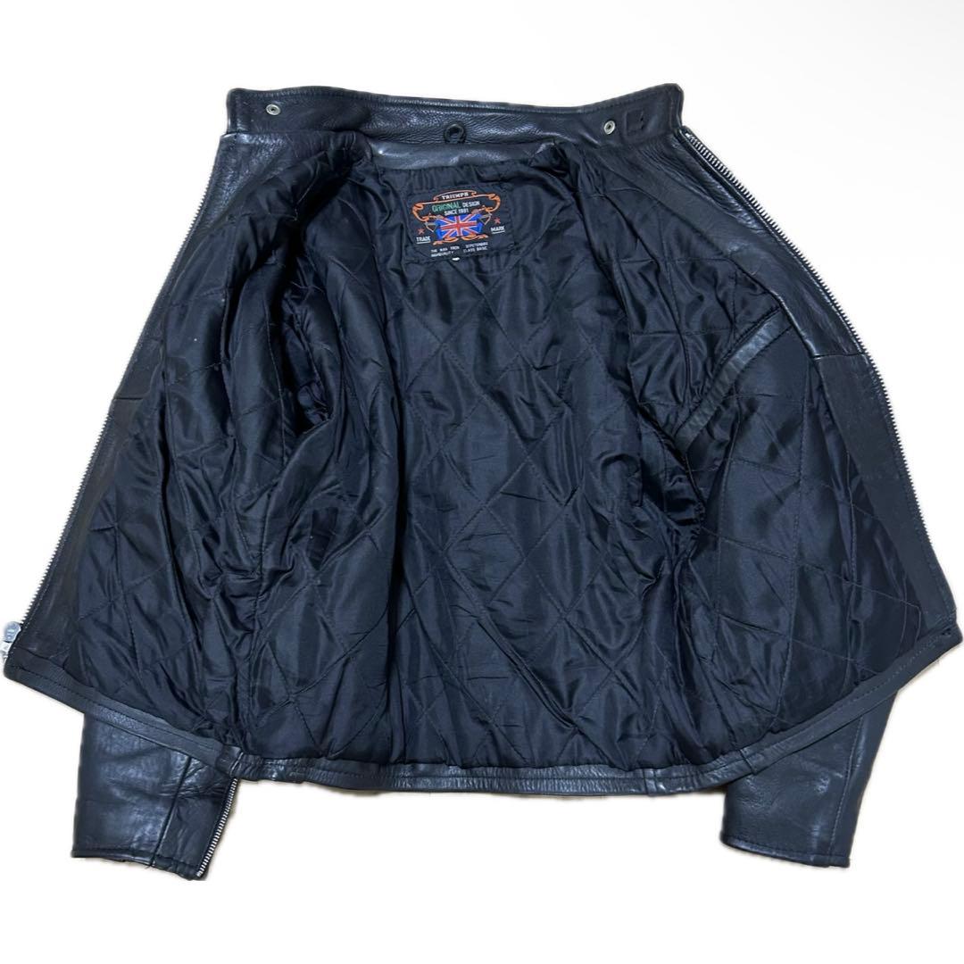 Triumph トライアンフ シングルライダース 本革 レザー 革ジャン