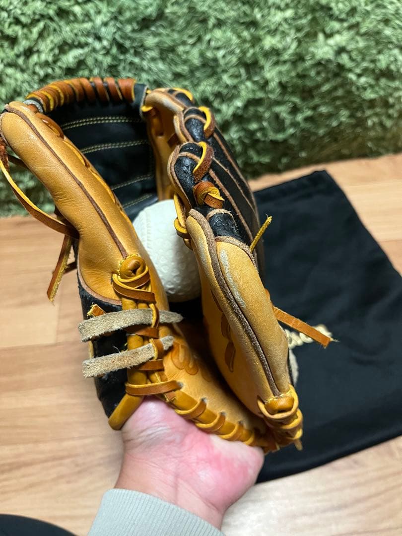 レア！Wilson A2000 X2 硬式内野手用グラブ ブラックSS×Sタン