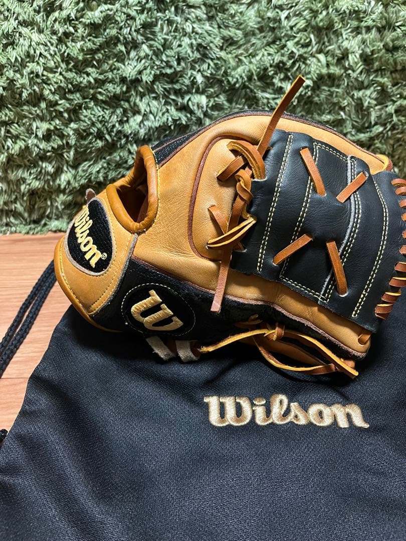 レア！Wilson A2000 X2 硬式内野手用グラブ ブラックSS×Sタン