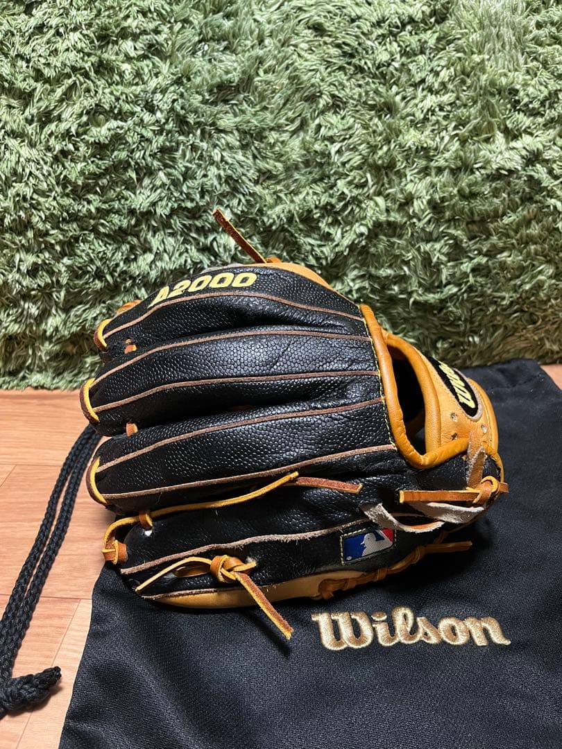 レア！Wilson A2000 X2 硬式内野手用グラブ ブラックSS×Sタン