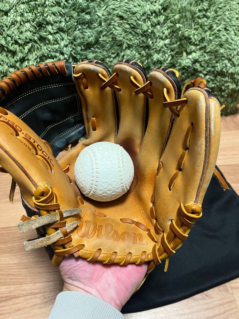 レア！Wilson A2000 X2 硬式内野手用グラブ ブラックSS×Sタン
