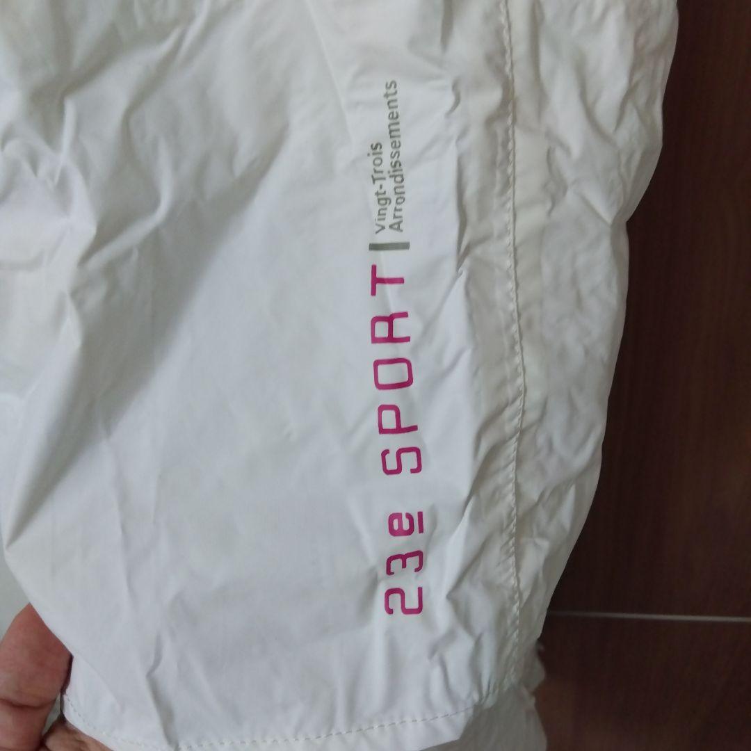 23区 SPORT レインウェア M-L ホワイト 上下セット