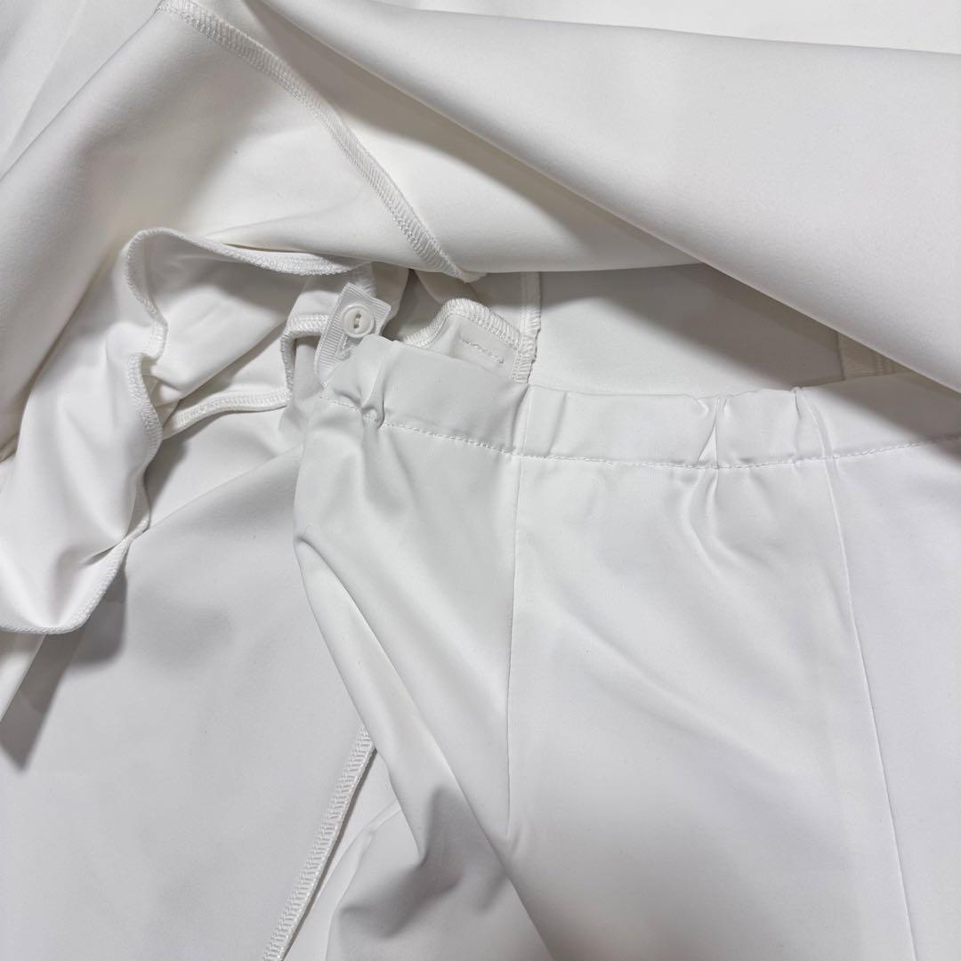 長袖モックネック　フレアワンピース　ハイウエスト　サイズ2 春夏　せとはるコラボ