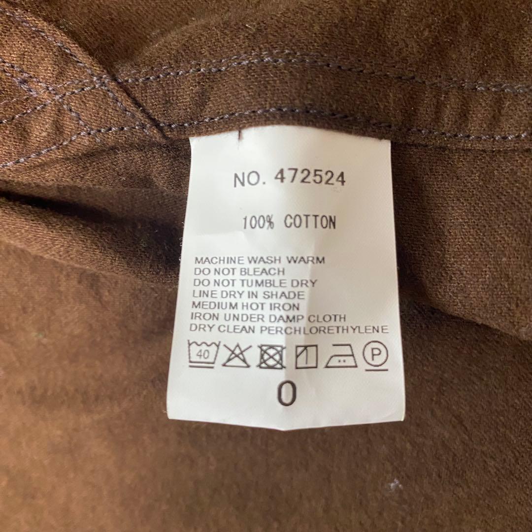 美品✨HAVERSACK コットンフランネルスタンドカラージャケット　ブラウン