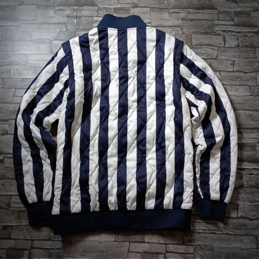 キャロウェイ 2WAYゴルフジャケット ベスト ストライプ Wジップ 胸ロゴ