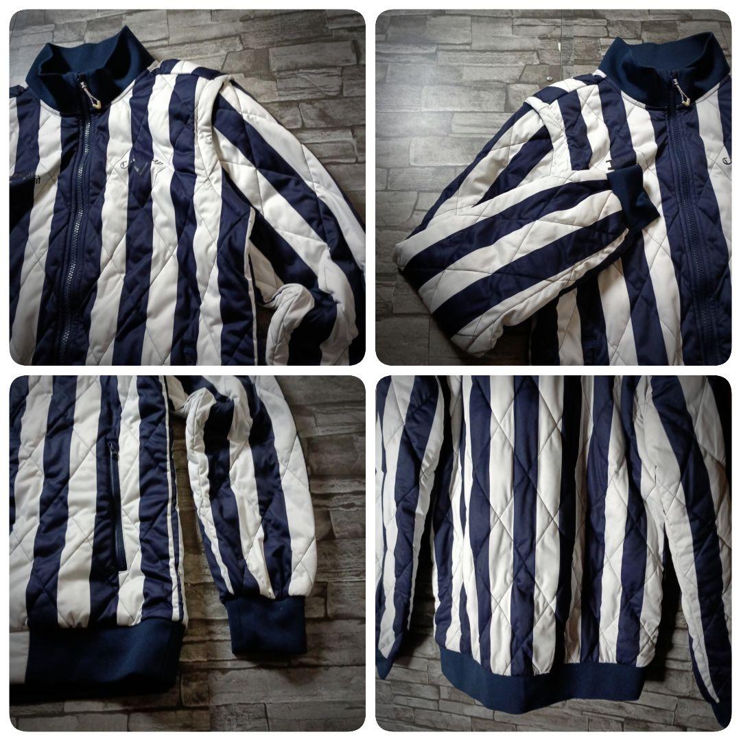 キャロウェイ 2WAYゴルフジャケット ベスト ストライプ Wジップ 胸ロゴ