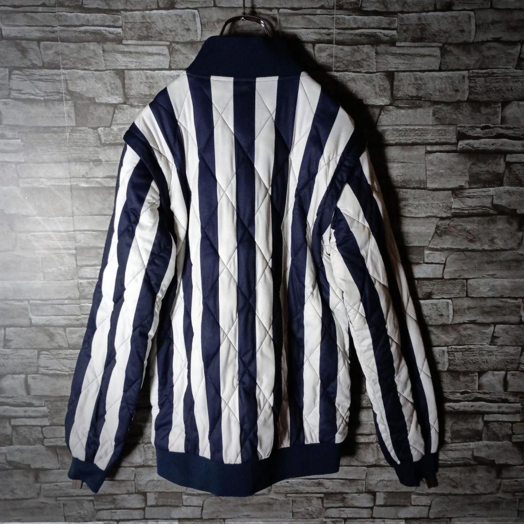 キャロウェイ 2WAYゴルフジャケット ベスト ストライプ Wジップ 胸ロゴ