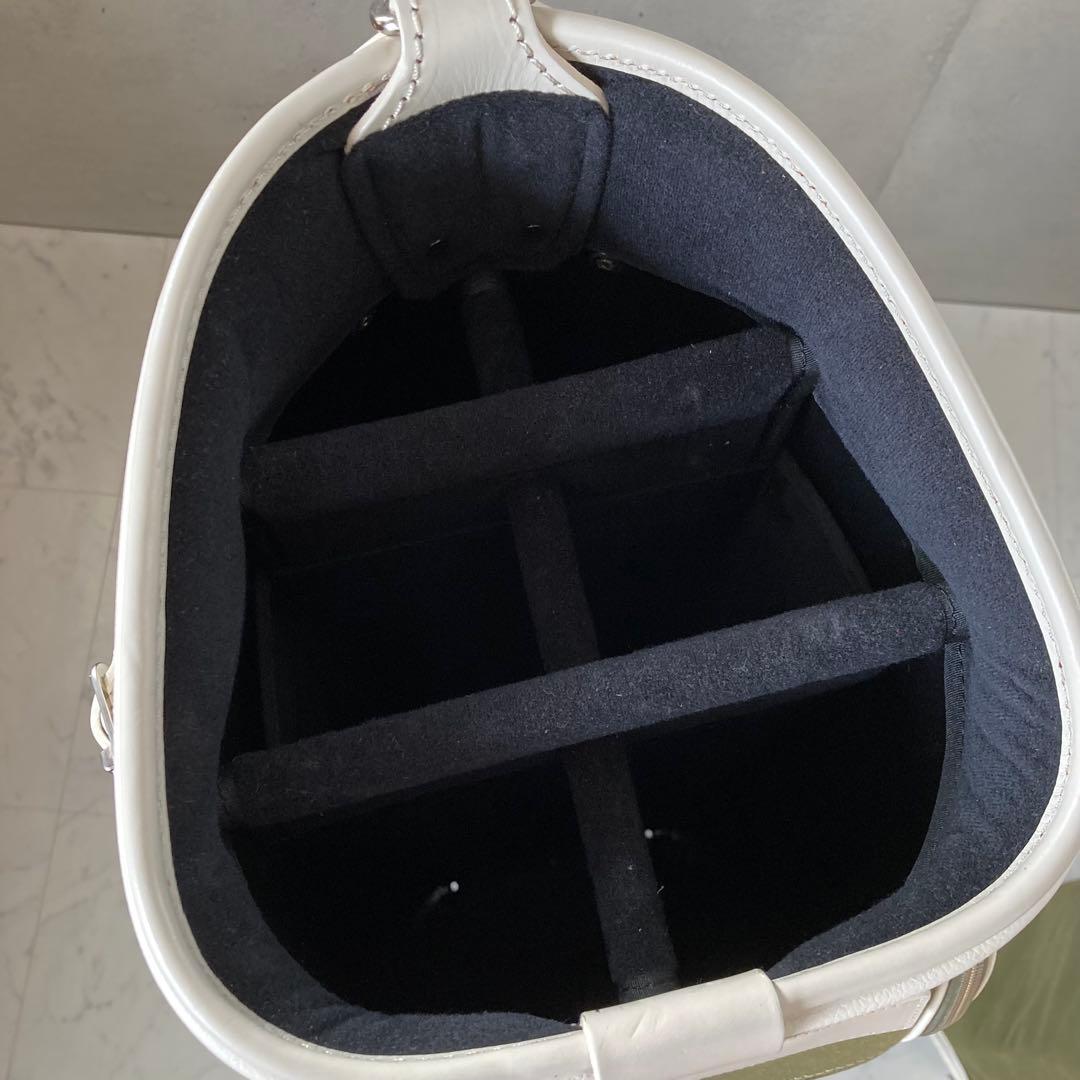 定価97900円⛳️極美品 木の庄帆布 クロスハンドルキャディバッグ グリーン