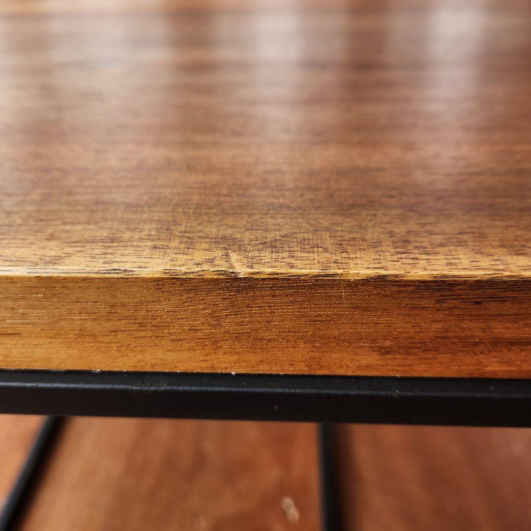 オーダー家具　無垢材　アイアン　ローテーブル　センターテーブル　75cm