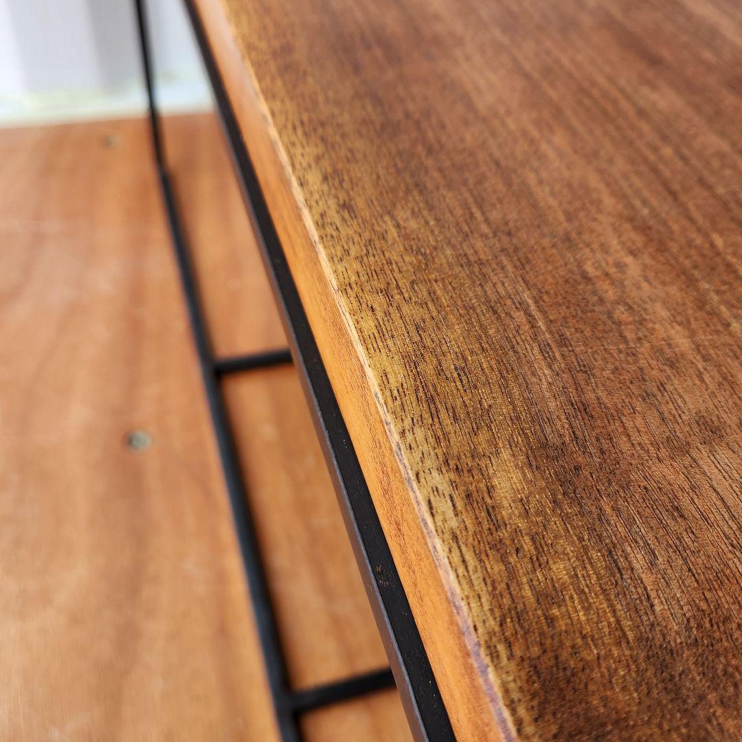 オーダー家具　無垢材　アイアン　ローテーブル　センターテーブル　75cm