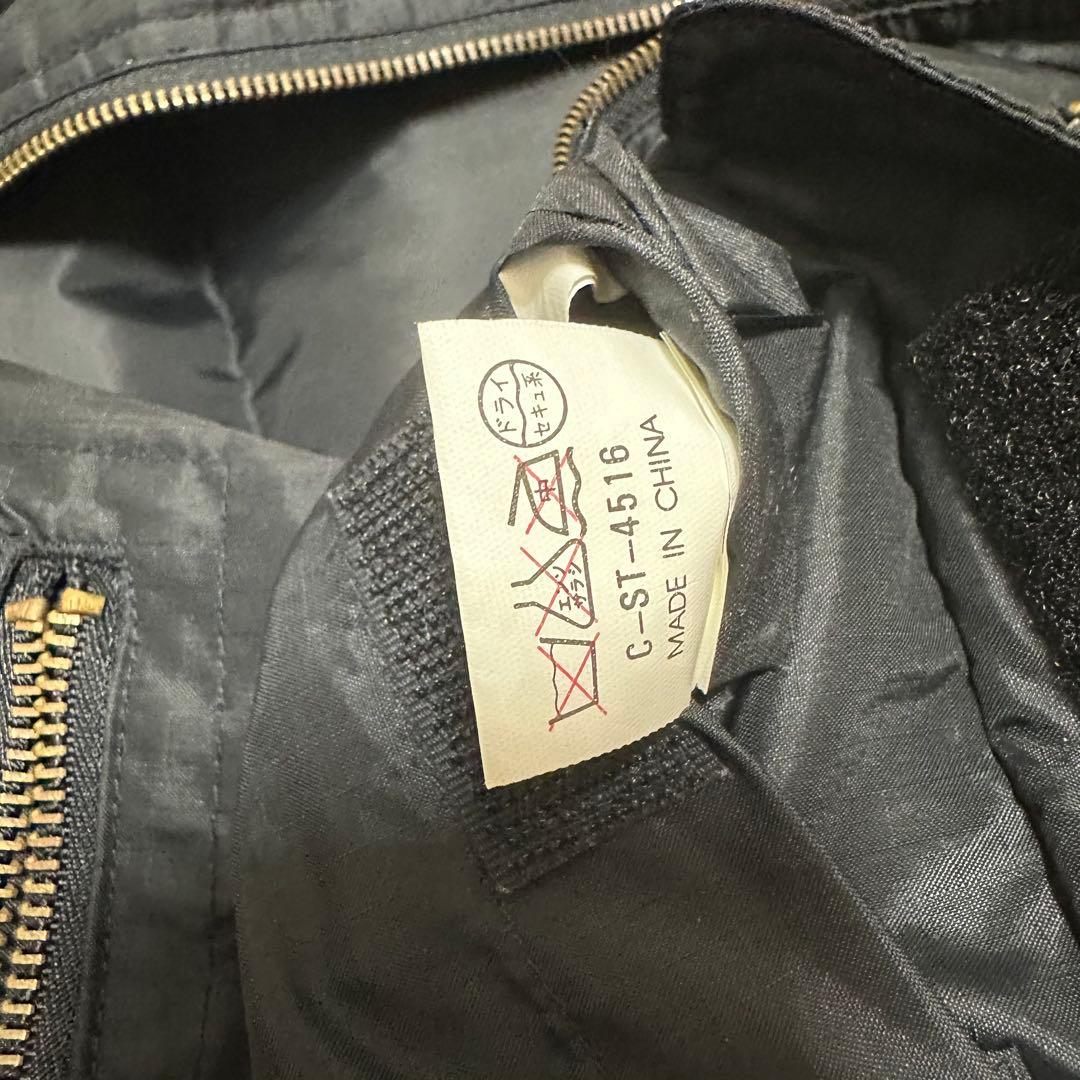 US AIR FORCE ダウンベスト 黒 ミリタリー L