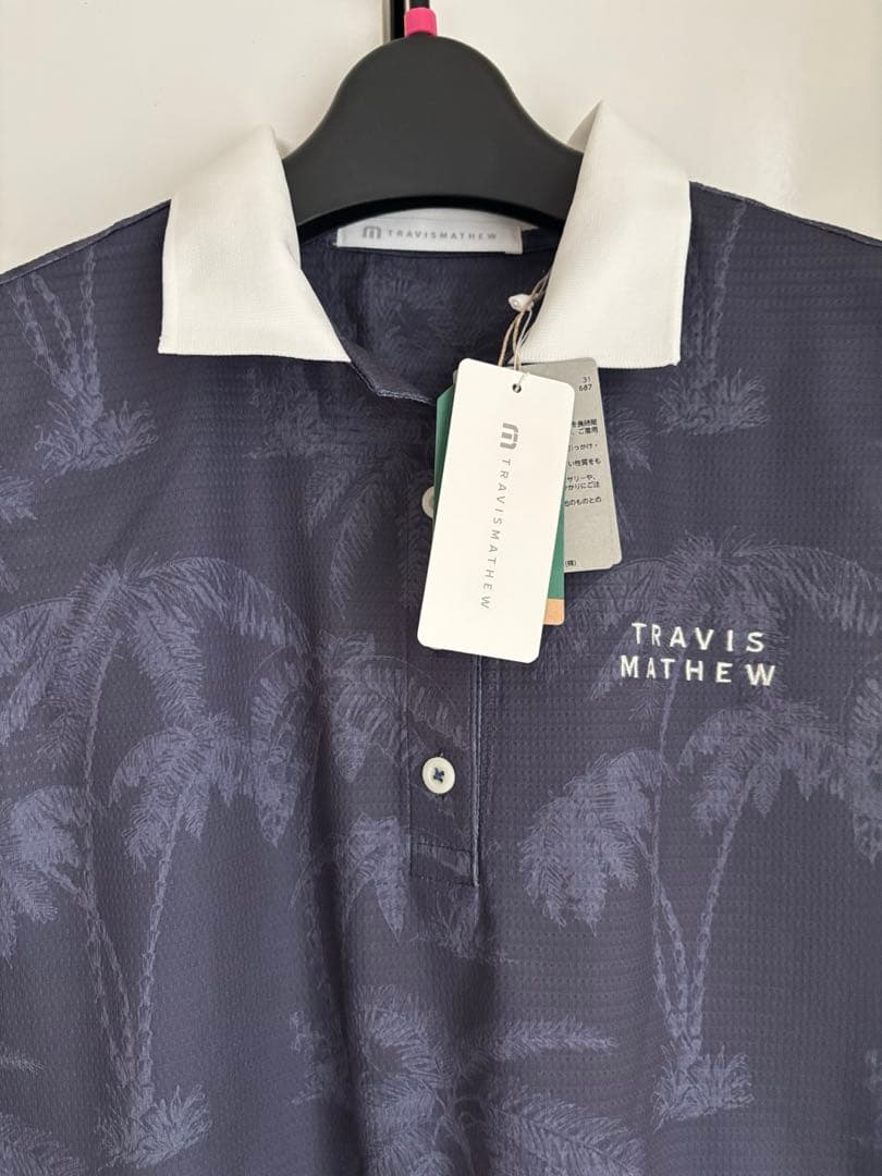 TRAVIS MATHEW ネイビー パームツリー柄 ワンピース　新品タグ付き