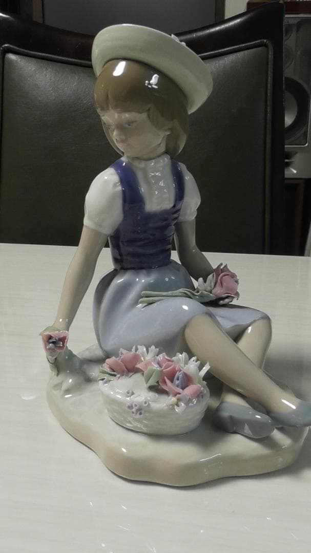 LLADRO　リヤドロ【花摘み】６　リアドロ　 インテリア　L541