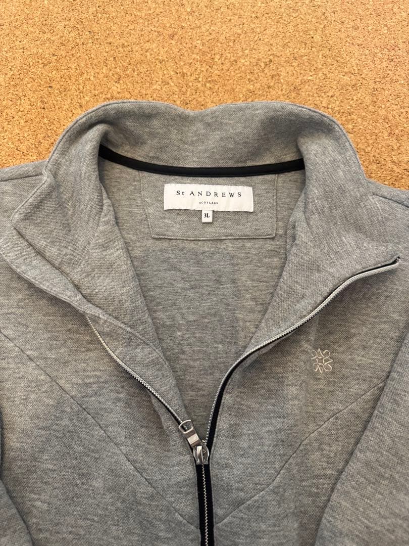 St ANDREWS メンズ　ジップアップ ジャケット グレー 3L