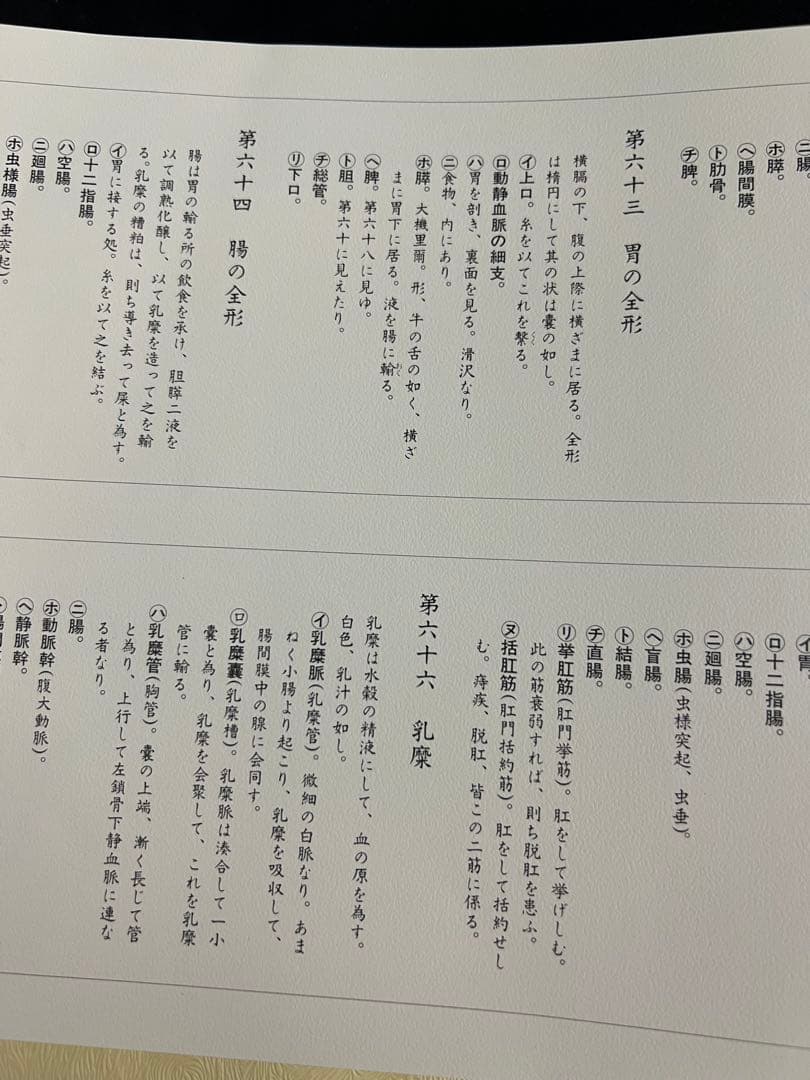 『解剖存真図』「胃・腸編」「肺・心臓編」「脳・神経編」カラー複製 3点◆腑分け