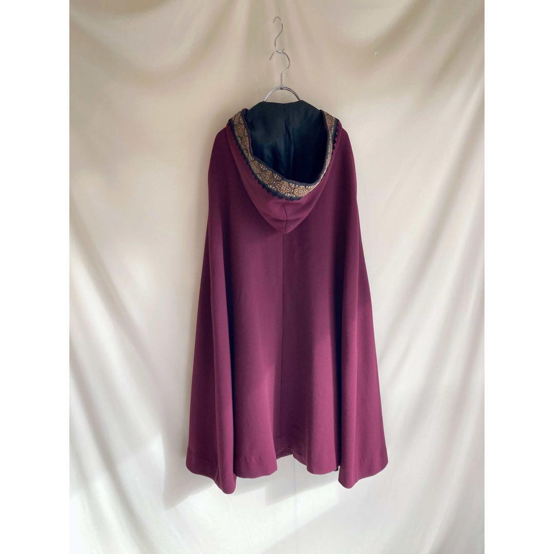 Used 50s-60s 重厚なウールダブルジョーゼット♡ チロリアンマント