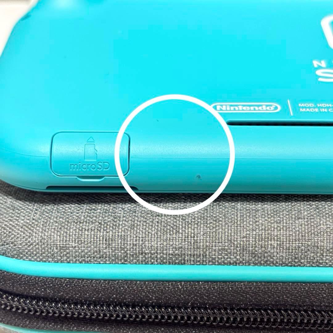 Switch Lite 本体 ターコイズ ハードケース クリアケース 充電器