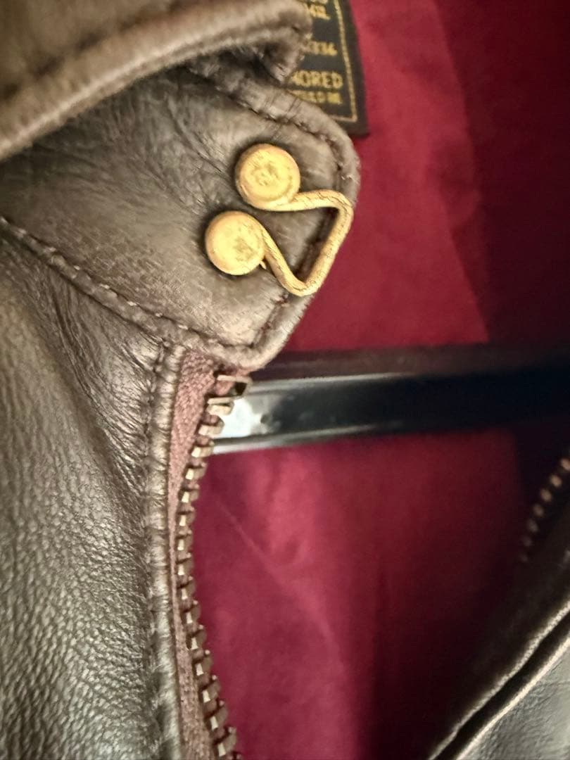 WTAPS ダークブラウン レザー A-1ジャケット