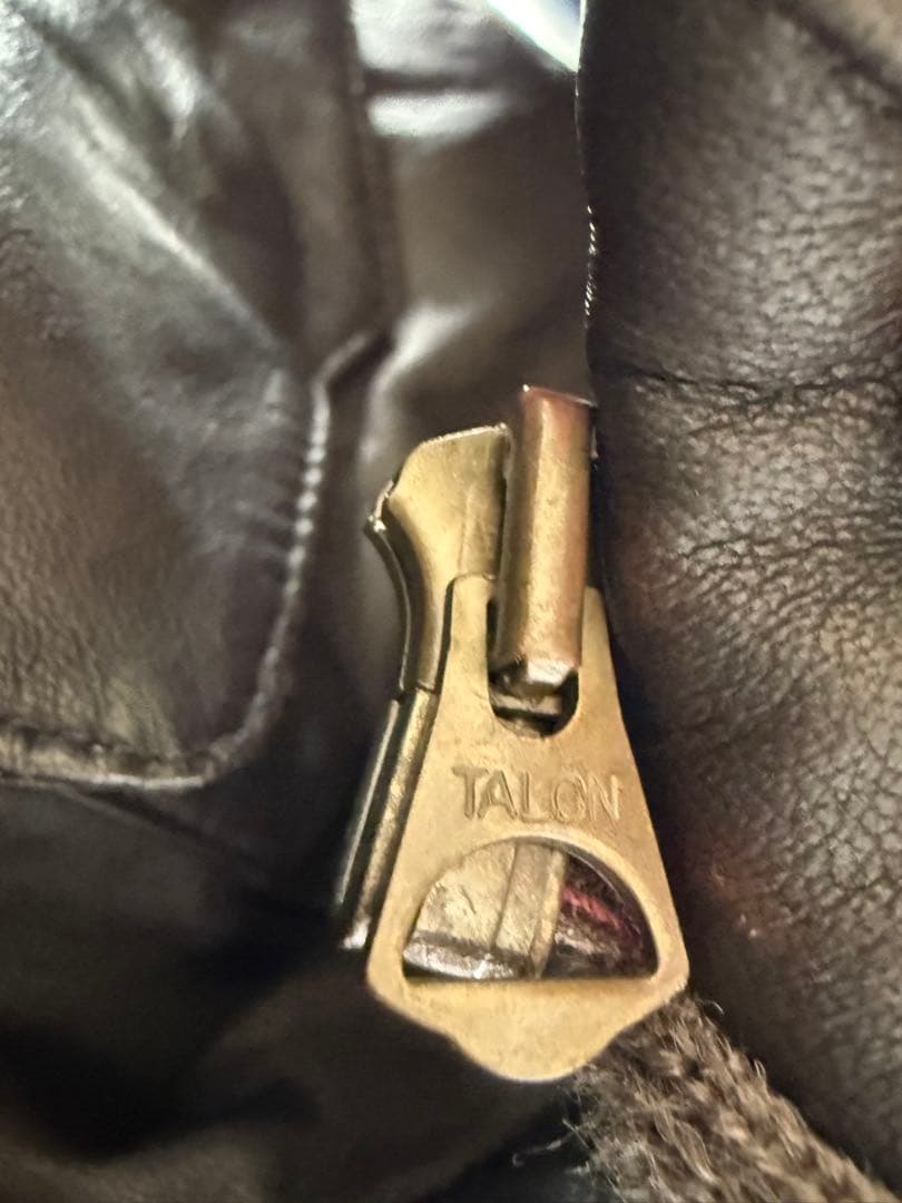 WTAPS ダークブラウン レザー A-1ジャケット