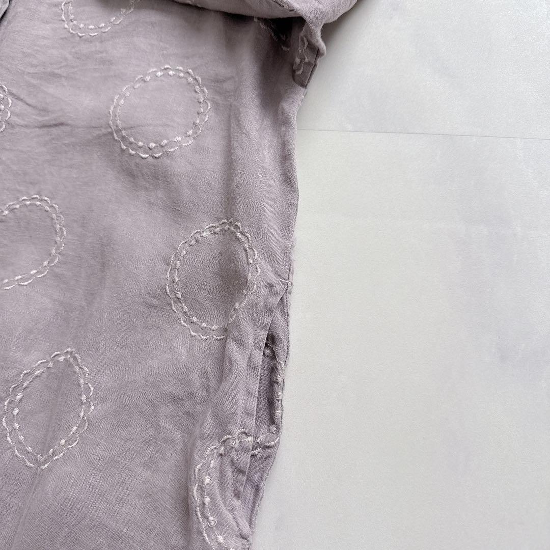 TUTIE. ツチエ 刺繍 リネン100% ロングワンピース