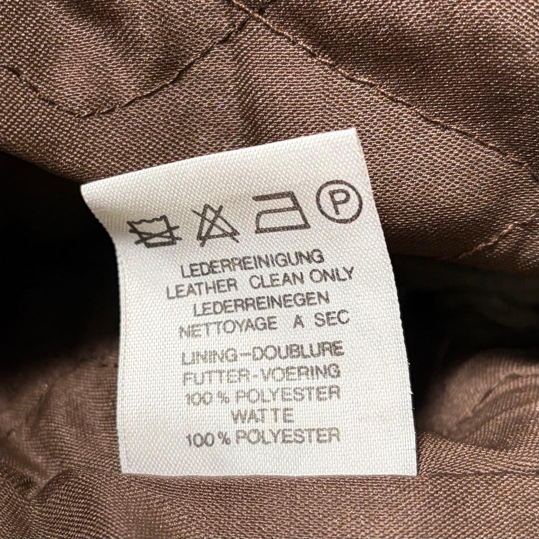 ririジッパー レザージャケット 茶色 本革 美品