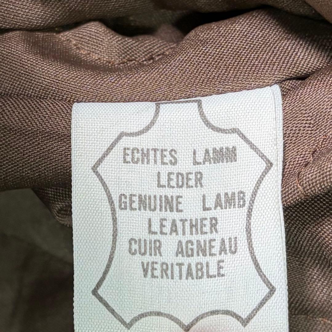 ririジッパー レザージャケット 茶色 本革 美品