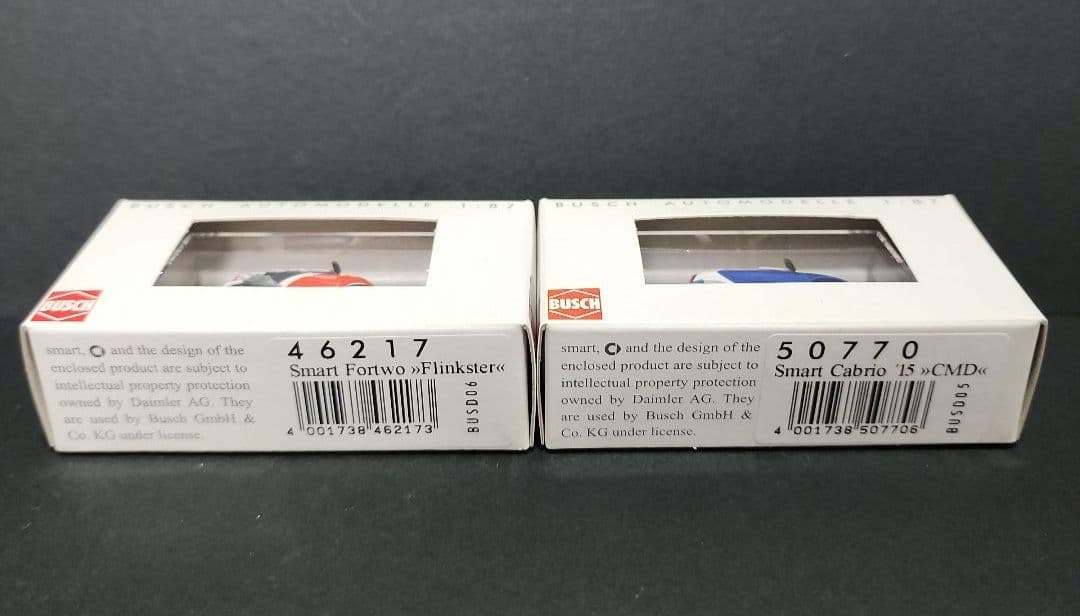 ブッシュ　スマート４５１ 1/87（HO）スケール　１２台セット