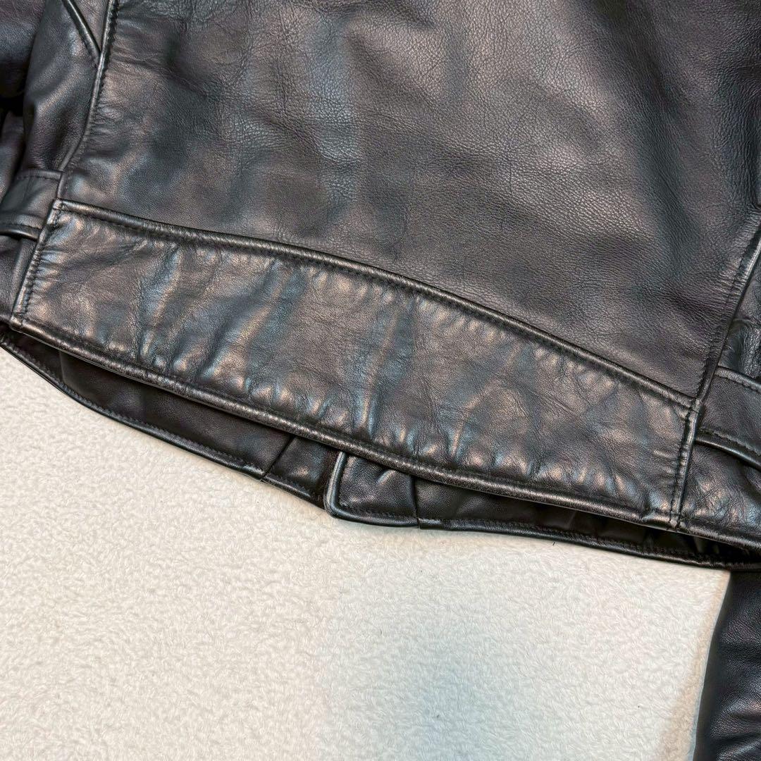 美品 SIZE42 SCHOTT ライダースジャケット 618 バイカータグ