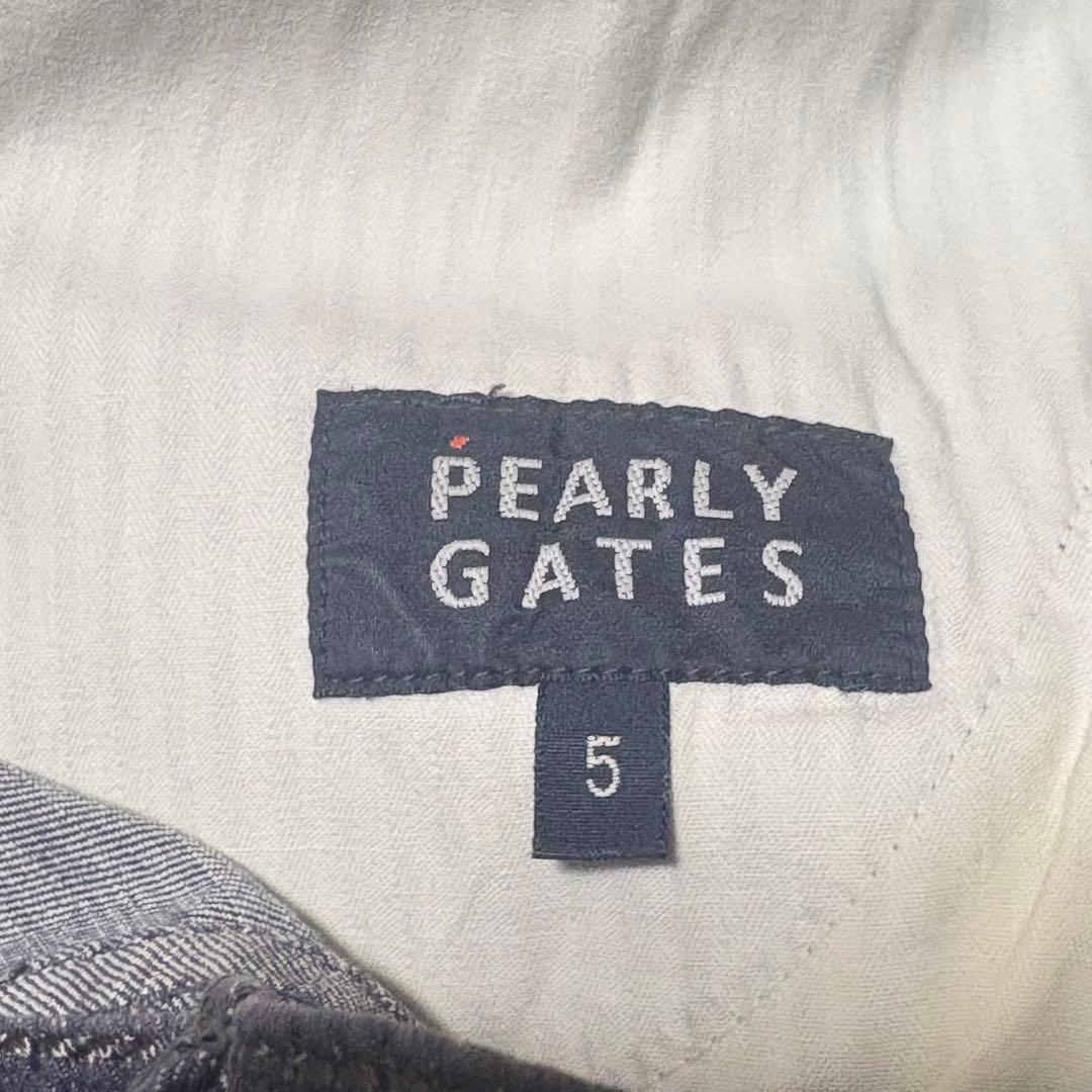 PEARLY GATES ハーフパンツ サイズ5 デニムカラー ゴルフ 4666