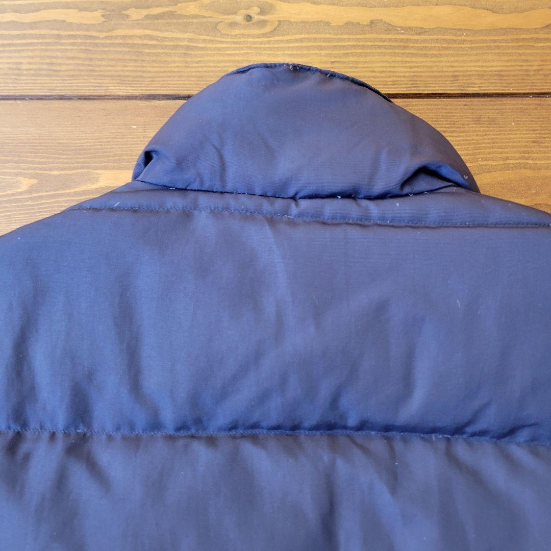 90s オールド モンベル ダウンベスト 肉厚 刺繍ロゴ 紫