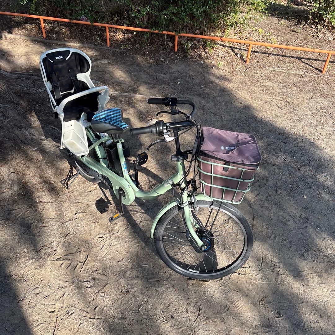 【東京都】引取　電動アシスト自転車 チャイルドシート付き　bikke グリーン