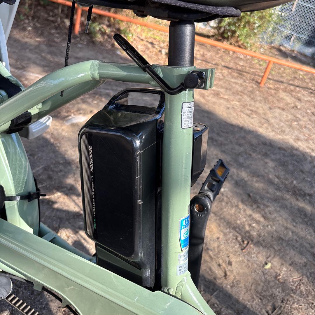 【東京都】引取　電動アシスト自転車 チャイルドシート付き　bikke グリーン