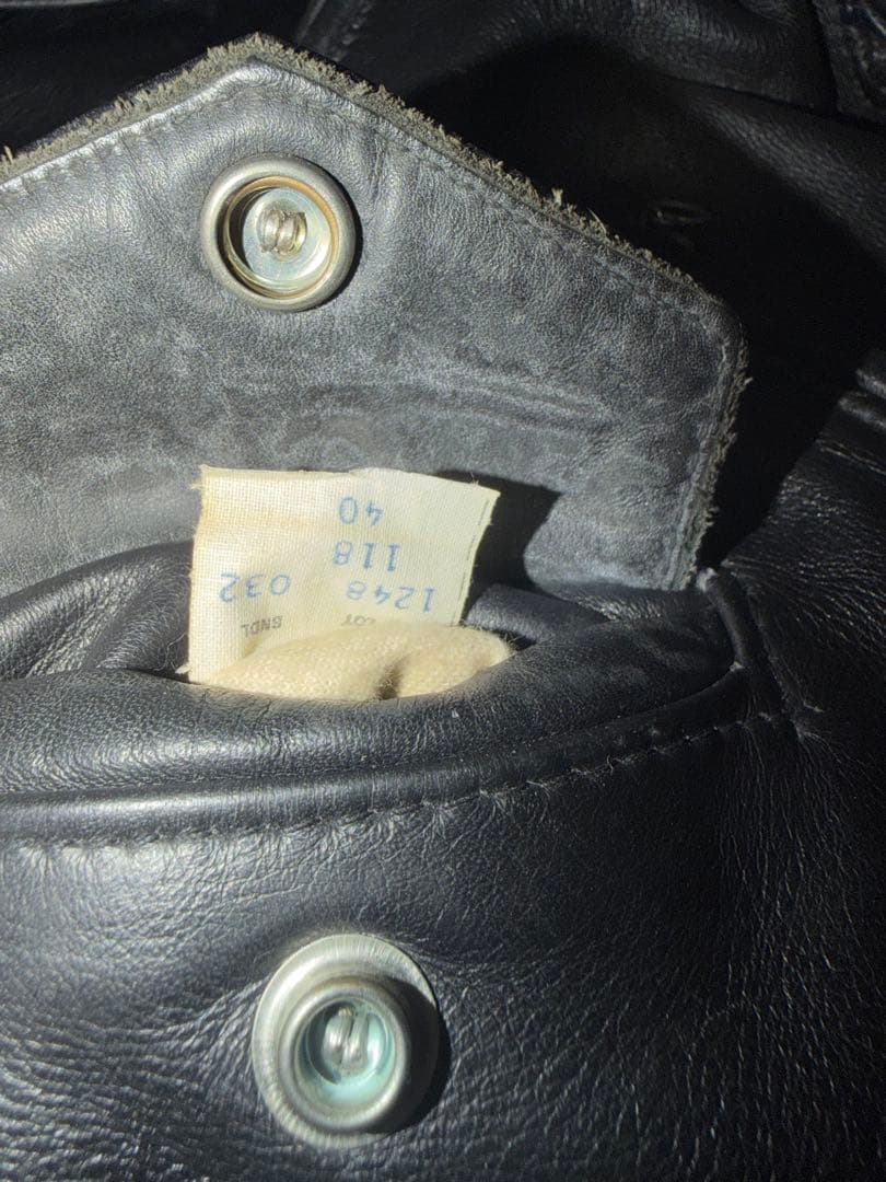 90's SCHOOTダブルライダースジャケット サイズ40 usa産