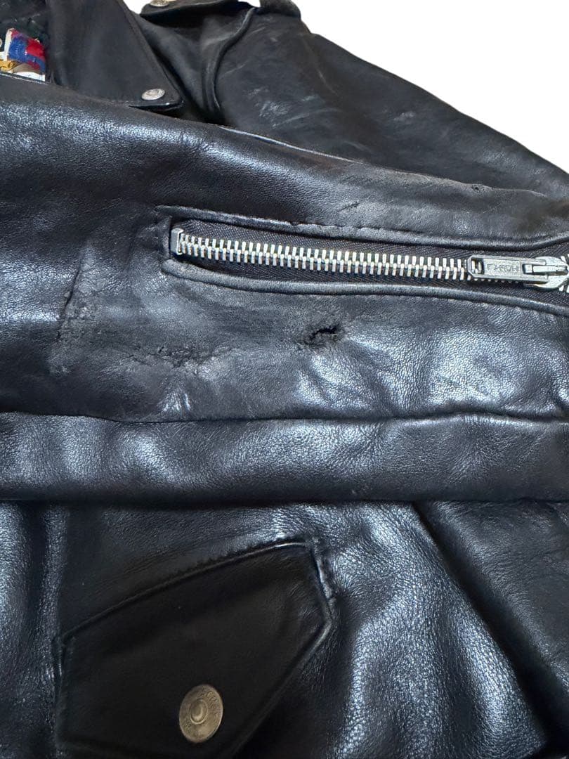 90's SCHOOTダブルライダースジャケット サイズ40 usa産