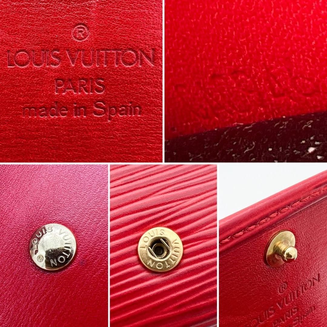 【使用わずか】ヴィトン エピ ミュルティクレ4 キーケース 赤 M63827