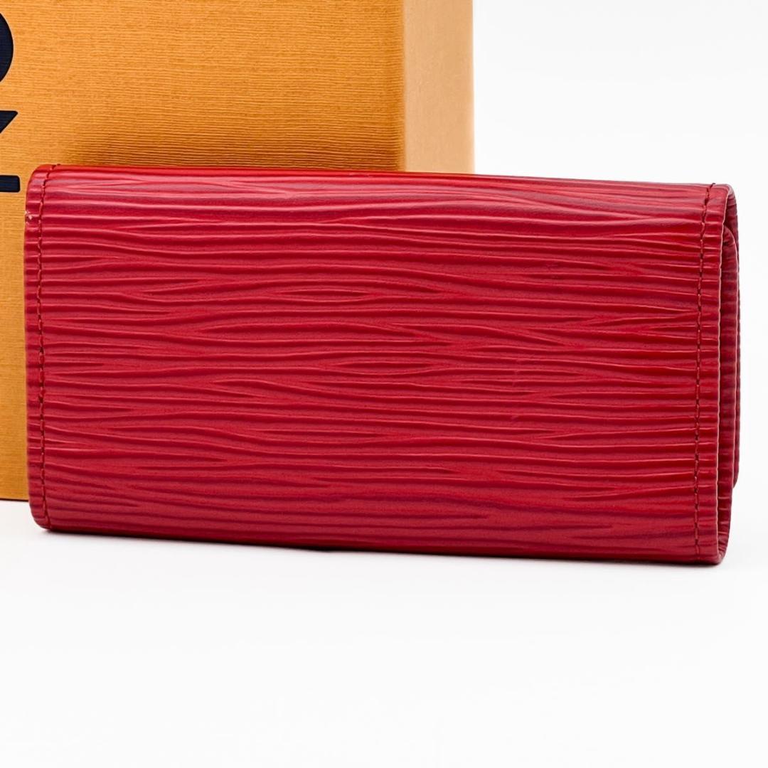 【使用わずか】ヴィトン エピ ミュルティクレ4 キーケース 赤 M63827