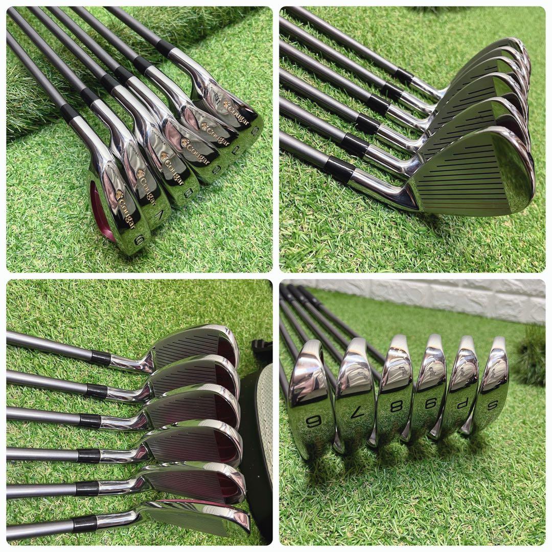 極美品 希少レフティ 可愛いピンク レディースゴルフクラブ豪華11本フルセット